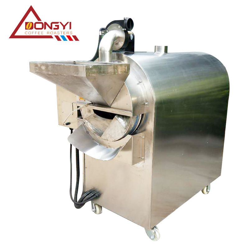 High-quality stainless steel drum roasting machine 35-50kg/drum for cashew nut/chestnut/hazelnut with gas/electric heating types