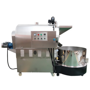 Multifunction stainless steel corn roasting machine peanut roaster machine 30kg 40kg50kg coffee roaster  for sale