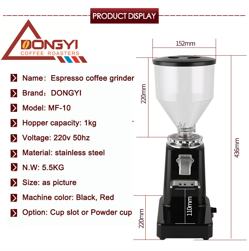 Dongyi Small Espresso Coffee Grinder/1kg Table Coffee Grinding Machine For Coffee Shop/Factory Direct Sale