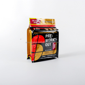10kg Whey Protein Powder Bag Stand up Pouch Moisture Proof Reversible Slider Zipper Flat Bottom Ziplock Bags Gravure Printing
