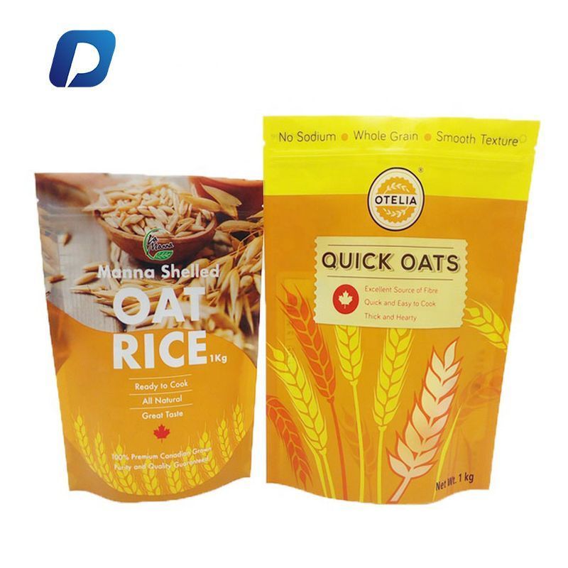 10kg Rice Packaging Bag Stand Up Pouch With Zipper Window For Packaging ...