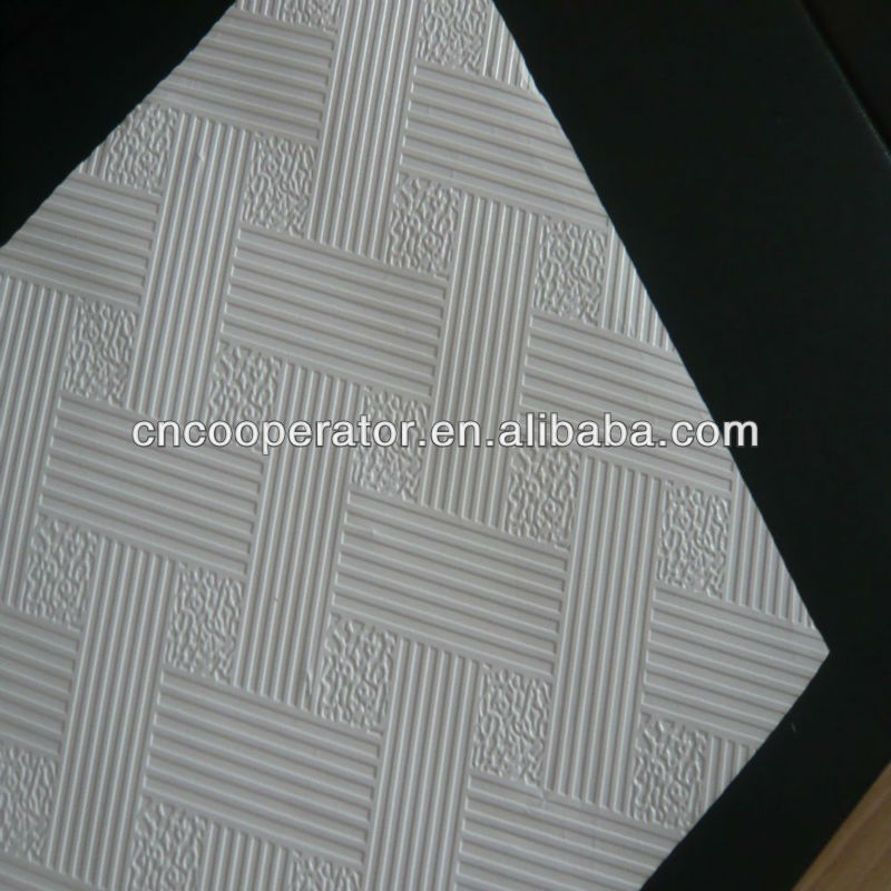 PVC Gypsum Ceiling Tiles