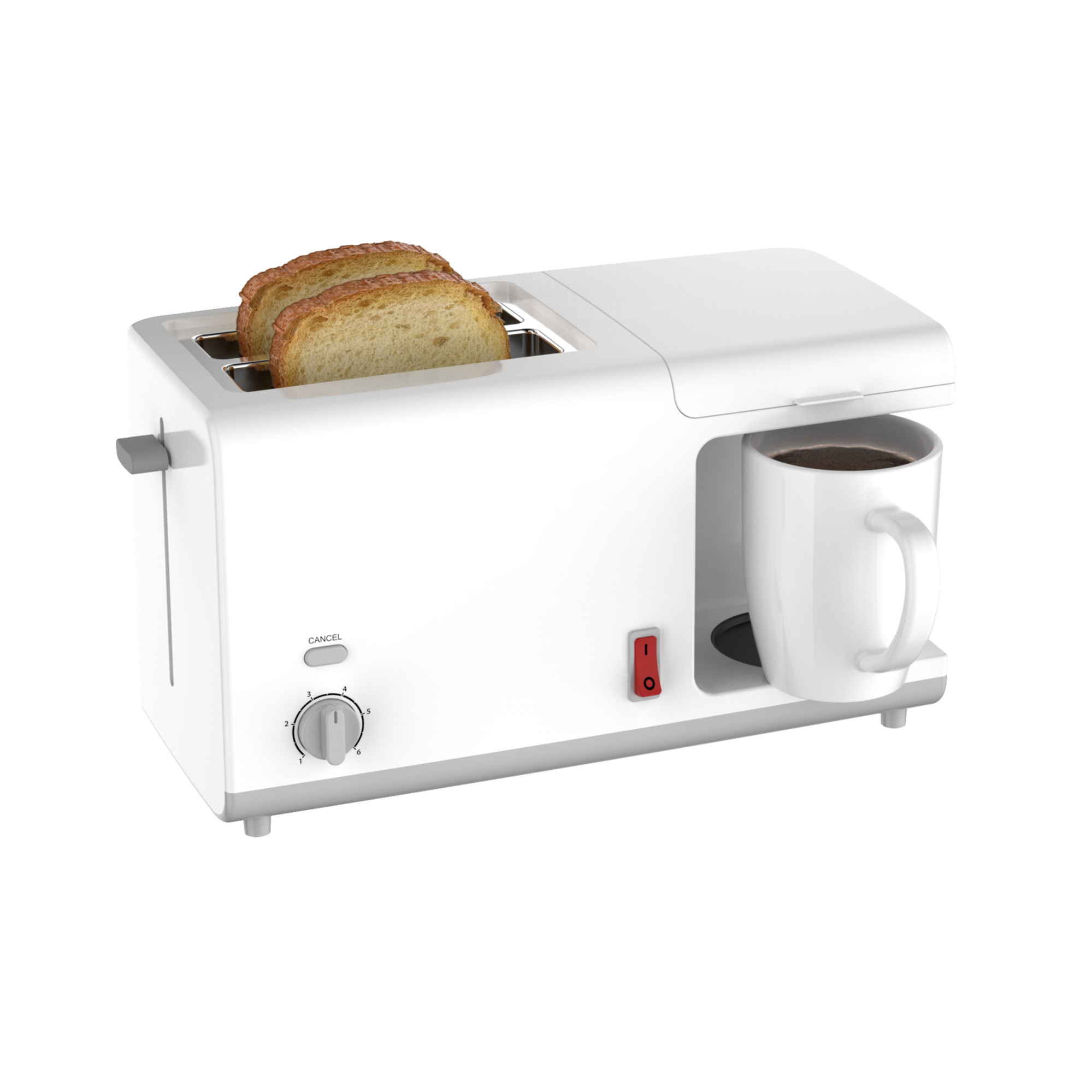 Multifunctional Automatic Breakfast Machine Coffee Maker Toaster Oven 2 in 1 Breakfast Sandwich Maker