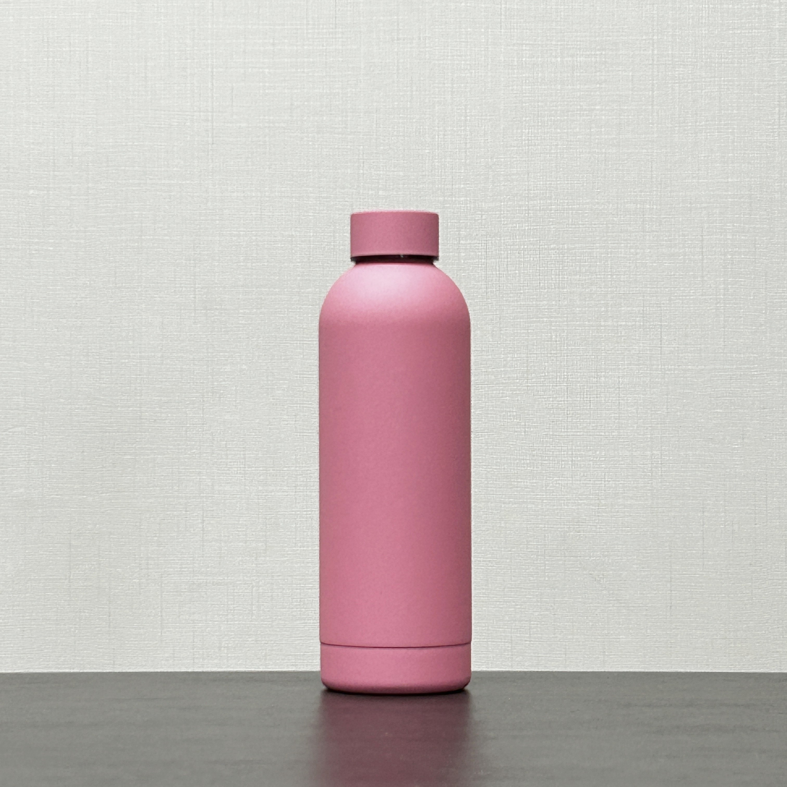 Custom Logo 500ml Sports Thermos Stainless Steel Double Wall Vaccum Thermal Flask Rubber Paint Matte Soft Touch Water Bottle