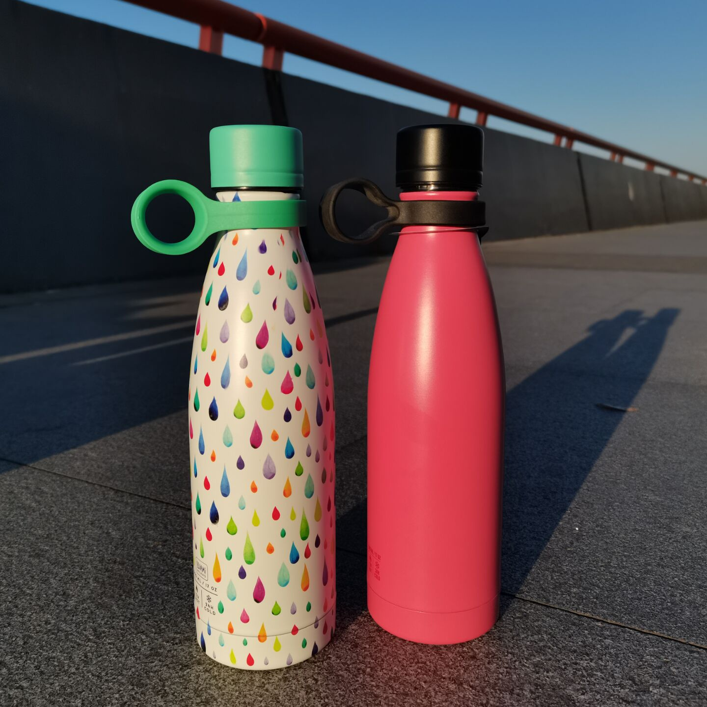 Cola Shaped 17oz 500ml Insulated Stainless Steel Water Bottle Wood Double Wall Vacuum Coke Cola Shape Drink Sports Water Bottle