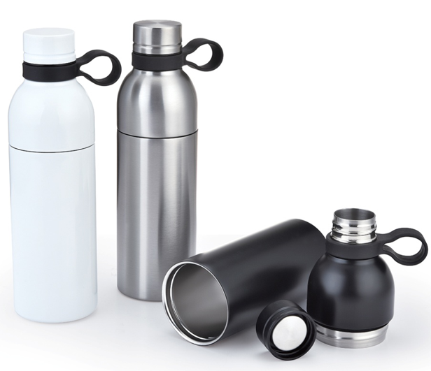 Promotion Cheap Costom  Stainless Steel insulated  Opening thermos Sport  bottle /water bottle ice cube 750ml with lid