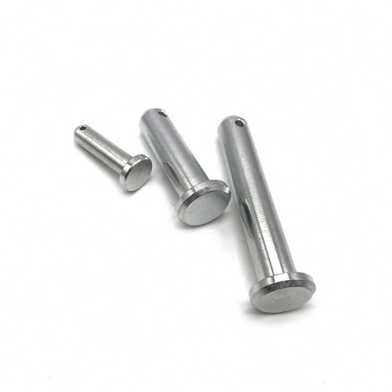 China custom standard  CNC round stepped head Dowel Pins stainless steel clevis lock pin with hole spring clip