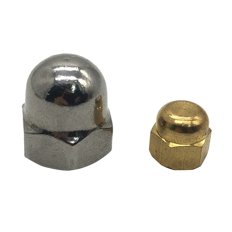 Customized m6 m10 Stainless Steel cap nuts self locking Hex Domed Cap Nuts with high quality M8 Nyloc nuts