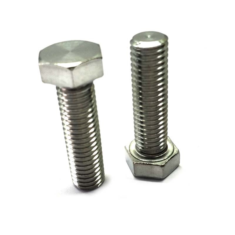 China supplier Manufacturing 9mm m8 m20 m22 hex head bolt Stainless Steel sus316 a4-70 Hex Bolt And Nuts