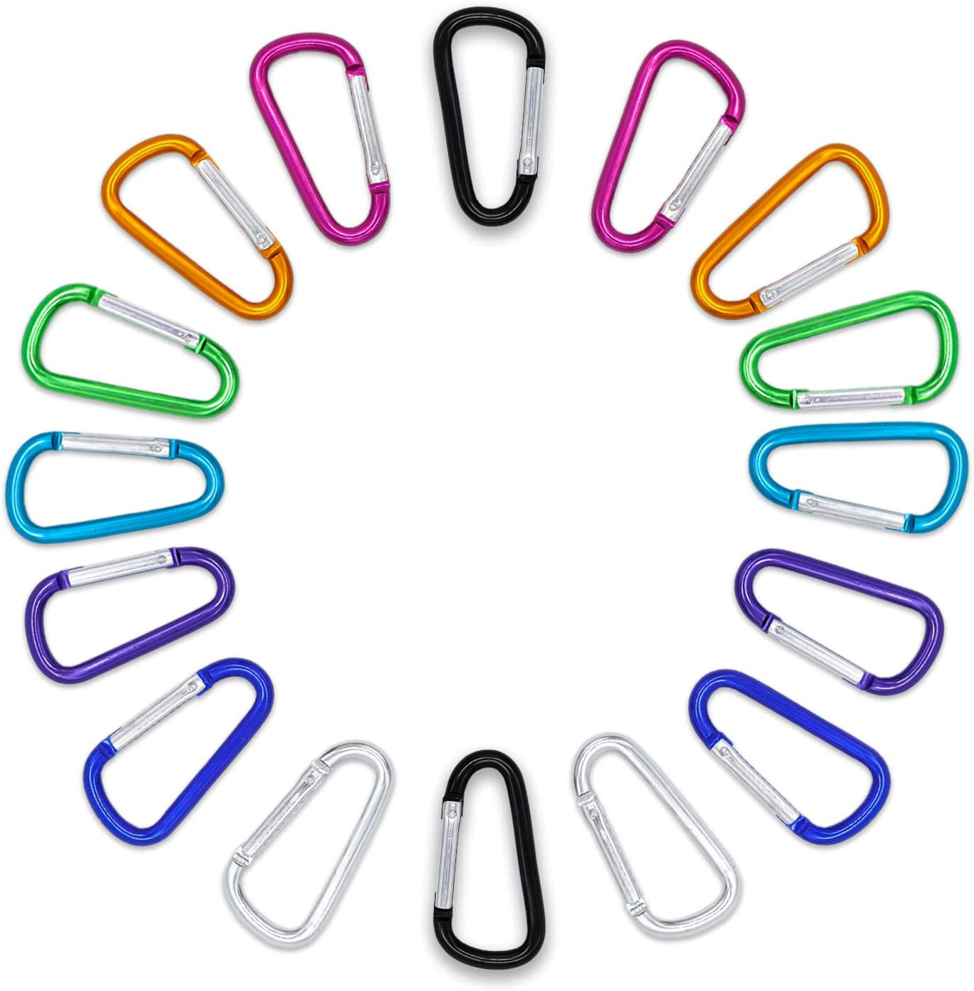 Good Quality Matte Buckle Hook Stainless Steel 304 316 Aluminium Oval Shape Carabiner 50Mm