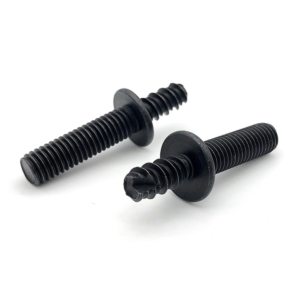 Double head screw hardware materials customized biack double head screw stud tooth bar