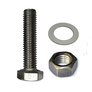 China wholesale custom M20 M38 stainless steel bolts nuts and washer passivated hex head bolt and nut m32