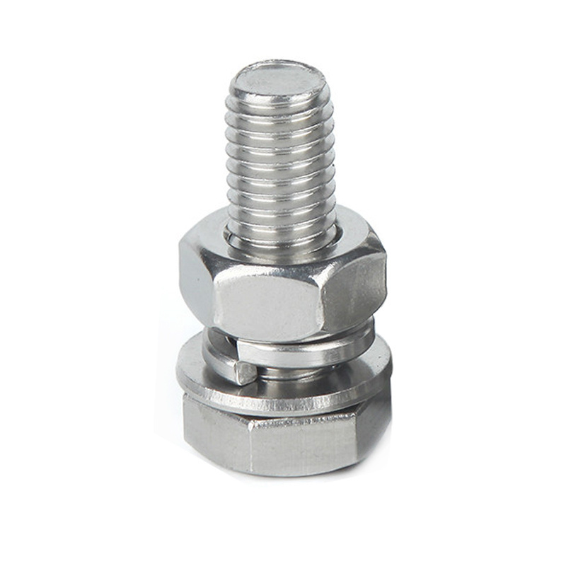 China wholesale custom M20 M38 stainless steel bolts nuts and washer passivated hex head bolt and nut m32