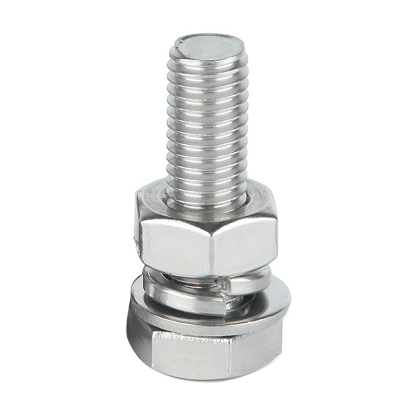 China wholesale custom M20 M38 stainless steel bolts nuts and washer passivated hex head bolt and nut m32