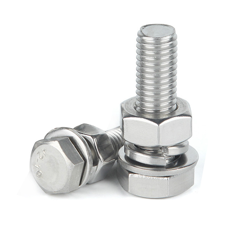 China wholesale custom M20 M38 stainless steel bolts nuts and washer passivated hex head bolt and nut m32