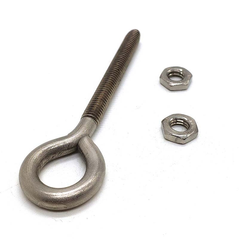 Customized high quality wing bolt m4 m5 m6 stainless steel eye bolts with nuts