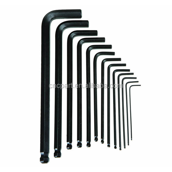 Key wrench set china wholesale customized hex   3mm 4mm 5mm 6mm industrial grade allen key set carbon steel L-shaped hex wrench