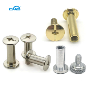 Chicago Screws For Leather Oem 304/316 M3 Stainless Steel Brass Chicago Screw Rivets Decorative Sex Bolts Chicago Binding Screw