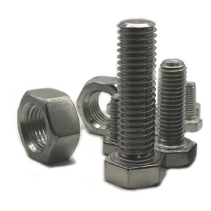 China supplier Manufacturing 9mm m8 m20 m22 hex head bolt Stainless Steel sus316 a4-70 Hex Bolt And Nuts