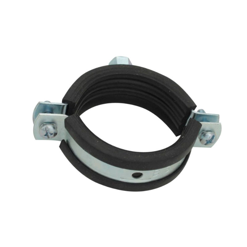 China supplier custom rubber pipe clamp plastic cable hose clamp Steel quick release pipe clamps with EPDM rubber