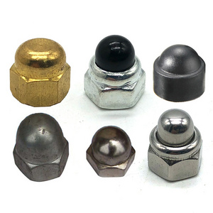 Customized m6 m10 Stainless Steel cap nuts self locking Hex Domed Cap Nuts with high quality M8 Nyloc nuts