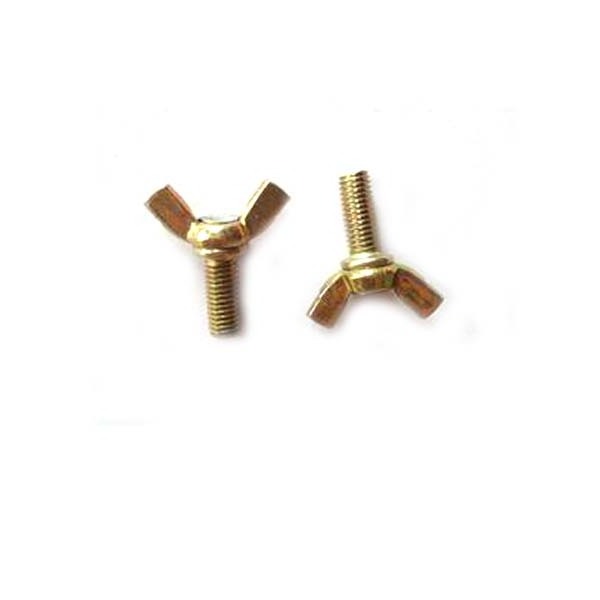 China supplier brass m5 m6 m8 wing head bolt with wing nut Butterfly Nuts