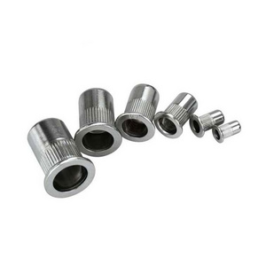 China supplier wholesale flat head blind rivet m4 m5 m20 m8 knurled threaded inserts rivet nut