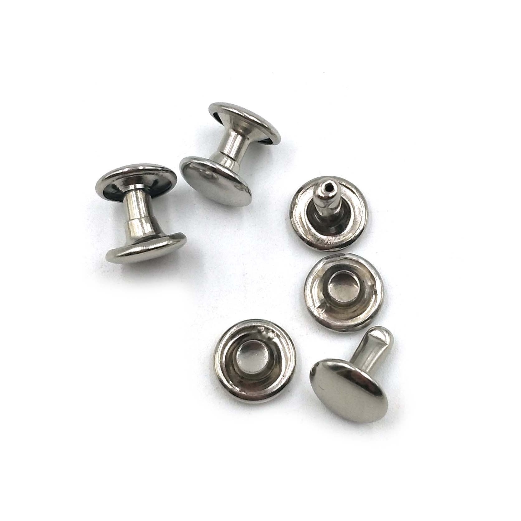 China factory directly supply rivet steel metal rivets double head rivets for bag