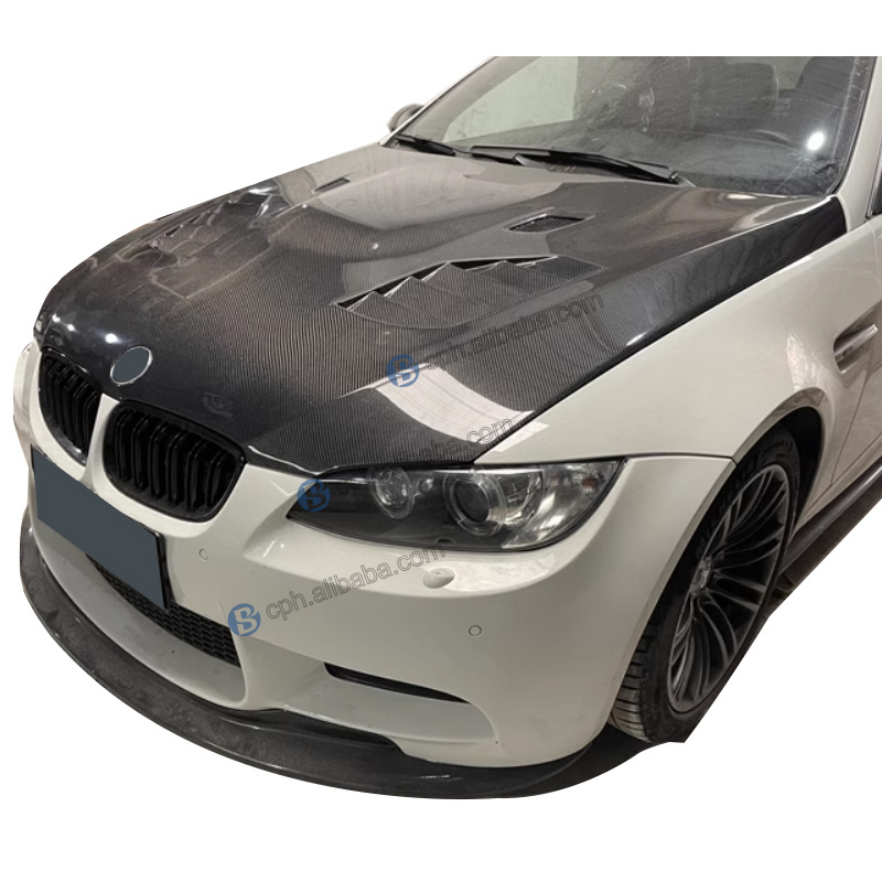 Car Accessories Bonnet Carbon Fiber Engine Cover Hood Vent For BMW 3 Series E90 E92 E93 Engine Hood