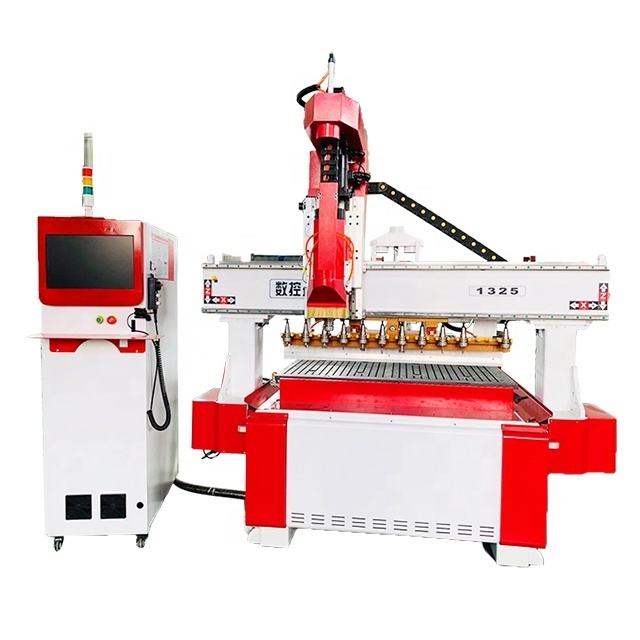 Good price 1300*2500mm cnc router engraving machine with atc spindle servo motor