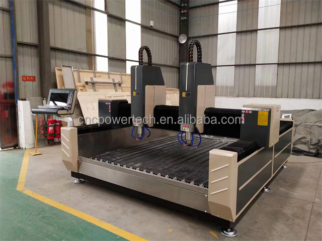 High accuracy 7.5kw stone metal cnc router engraving and cutting machine for granite marble