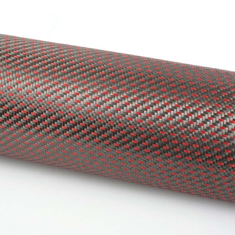 Meta Unidirectional woven Roll Carbon Fiber Hybrid Para Aramid Fabric Kevlar Fabric