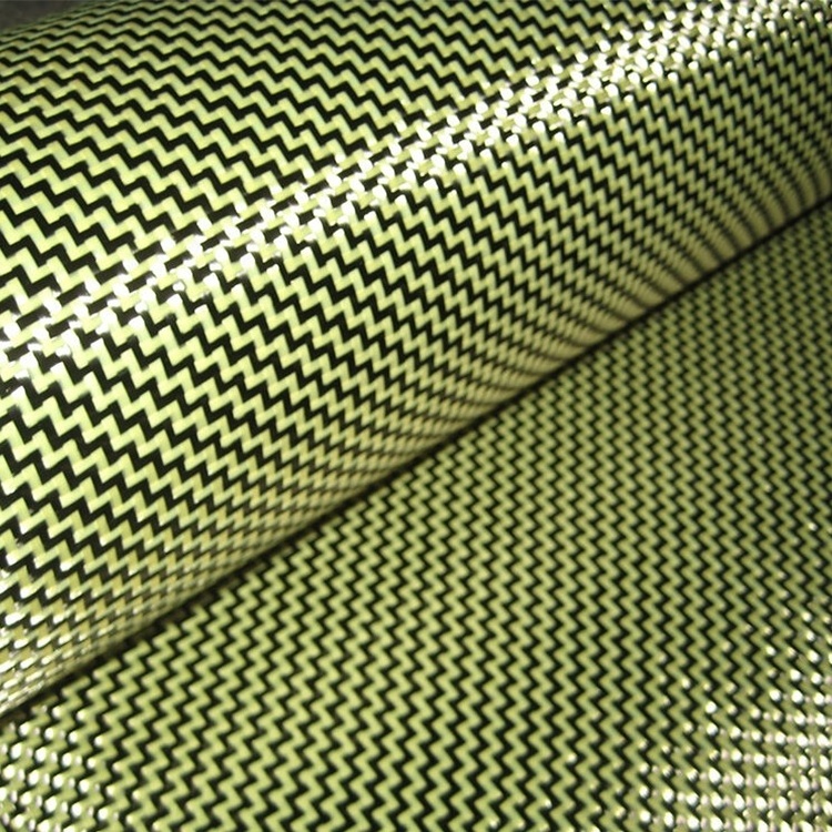 Meta Unidirectional woven Roll Carbon Fiber Hybrid Para Aramid Fabric Kevlar Fabric