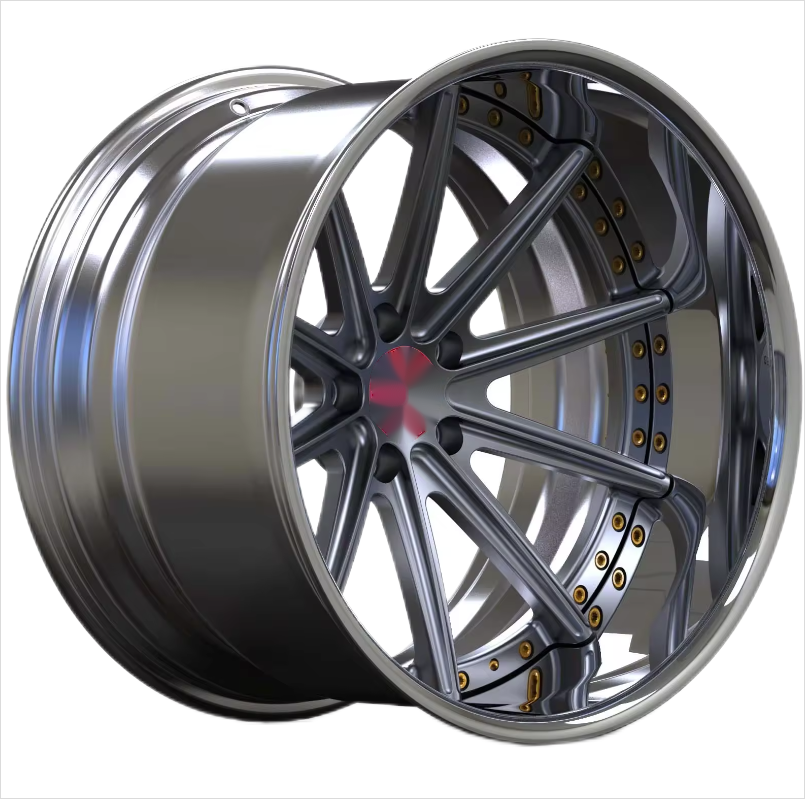 Gallop Basic Customization Forged Wheels 3 Piece Aluminum Alloy Rims 18 19 20 22.5 blank forged wheels 5x112