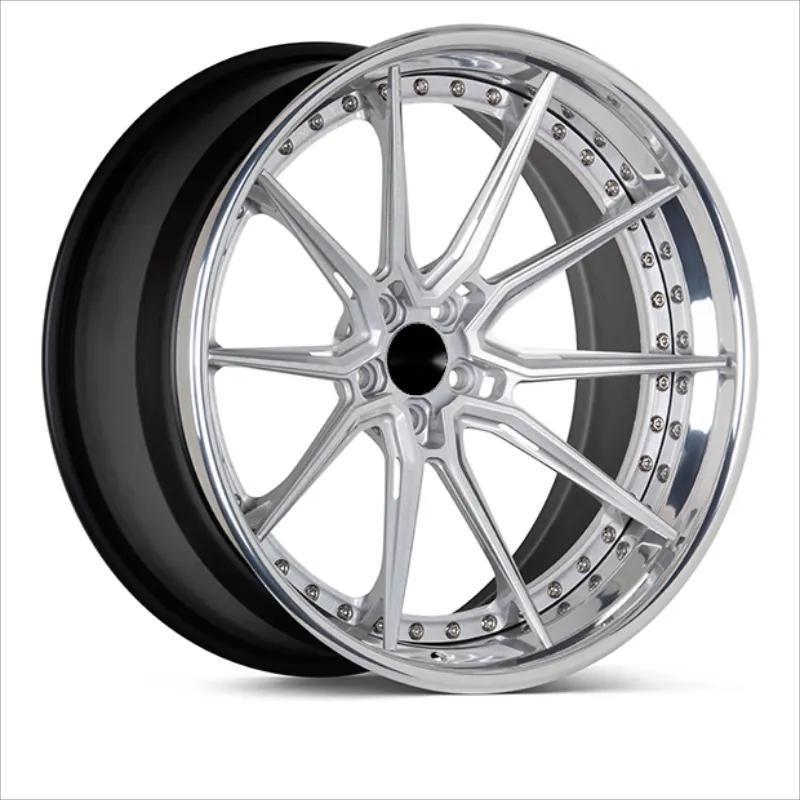 Gallop Basic Customization Forged Wheels 3 Piece Aluminum Alloy Rims 18 19 20 22.5 blank  Inch 5x112 5x114.3 5x120 5x130