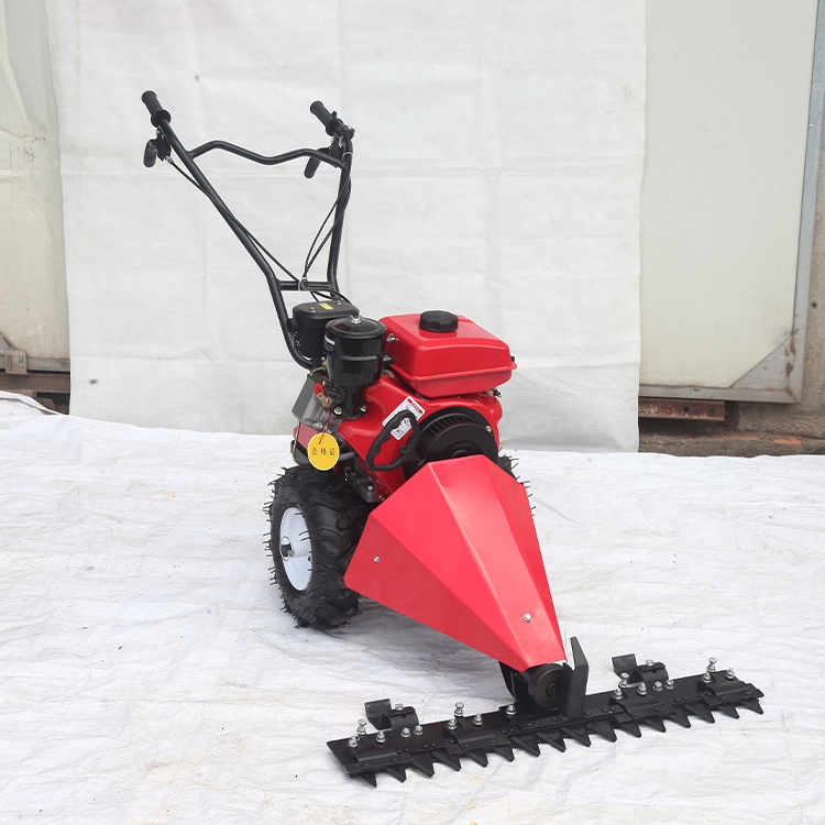 Hot Mini Sickle Bar Mower 800/900/1200mm grass cutting machine walking tractor grass cutter Gasoline Hand Push Lawn Mower