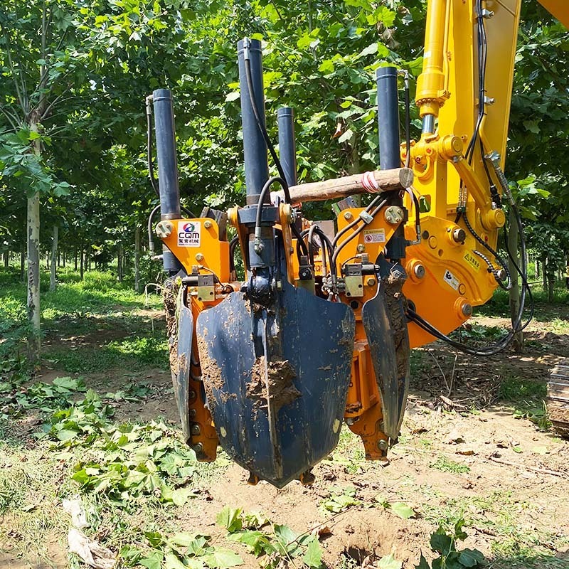 Factory supply Garden Tree Moving Machine Transplanter for Excavator Tree Spade For Digging Tree