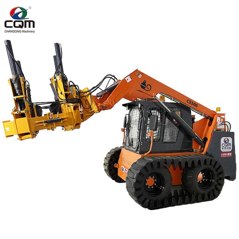 Fully automatic tree shovel excavator, efficient farm and construction tree transplanting machine