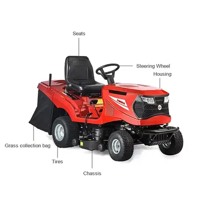 30inch 42inch Ride On Lawn Mowers Zero Turn Lawn Mower Crawler Grass Cutter Robot Gasoline Engine For Agriculture