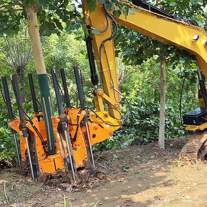 High-speed labor-saving Garden machinery made in China tree spade Skid steer loaders tree transplanting machine for farms