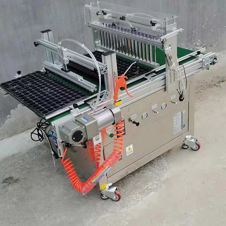 Sowing For Tray Seedling Plug Tray Planter Automatic Flowers Vegetables Seeds Tray Seeder Machine