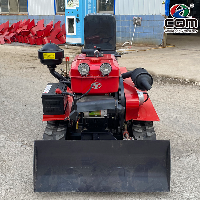 Multifunction Diesel Mini Rotary Tiller and Cultivator, Diesel Rotary Tiller Soil Ridge Small Tractor