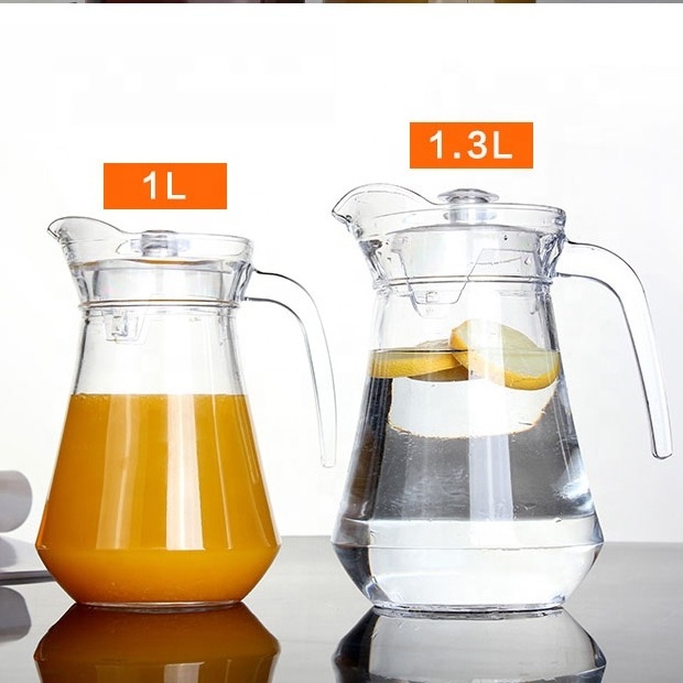 1L Machine Made 7pcs Glass Jug Set Wholesale Glass Pitcher Set