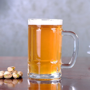 Ready stock 13 oz glass beer mugs cheap beer glasses steins wholesale