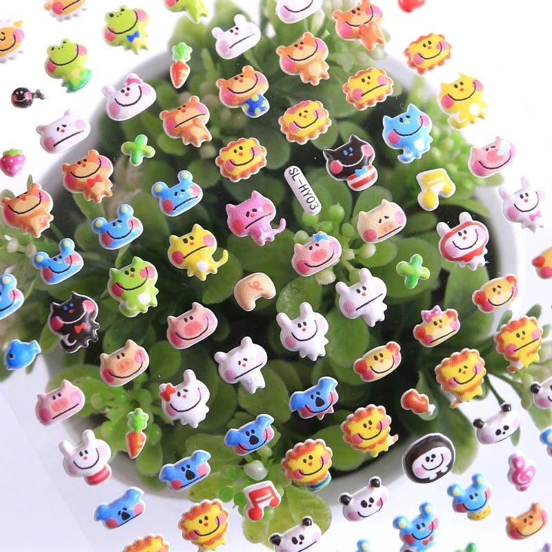 Scrapbooking DIY Diary Album Kawaii Lovely Small Animal Foam 3D Decorative Stationery Puffy Stickers