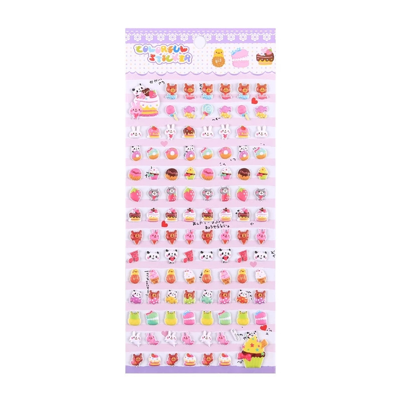 Scrapbooking DIY Diary Album Kawaii Lovely Small Animal Foam 3D Decorative Stationery Puffy Stickers