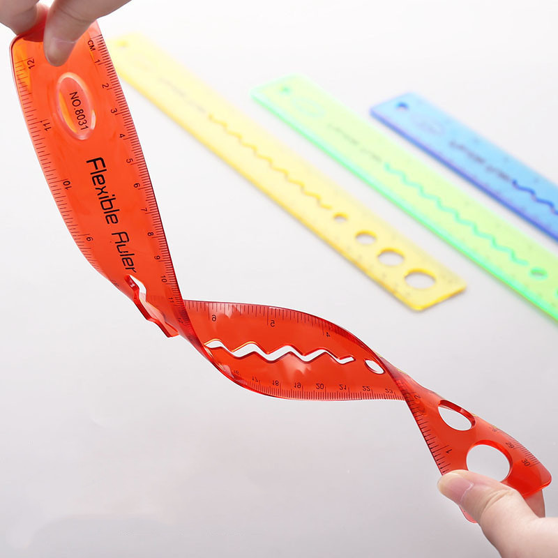 30CM Plastic Flexible Ruler Plastic