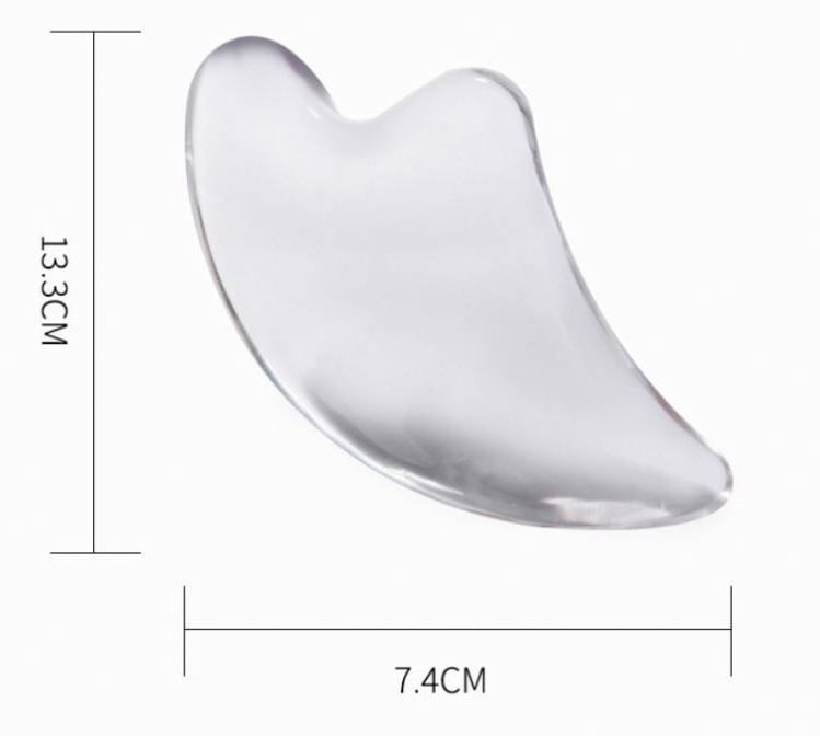 2023 New Large Size Face Body Massage Gua Sha Scraping Massage Tool Crystal Guasha Board for Face Lifting Facial Massage