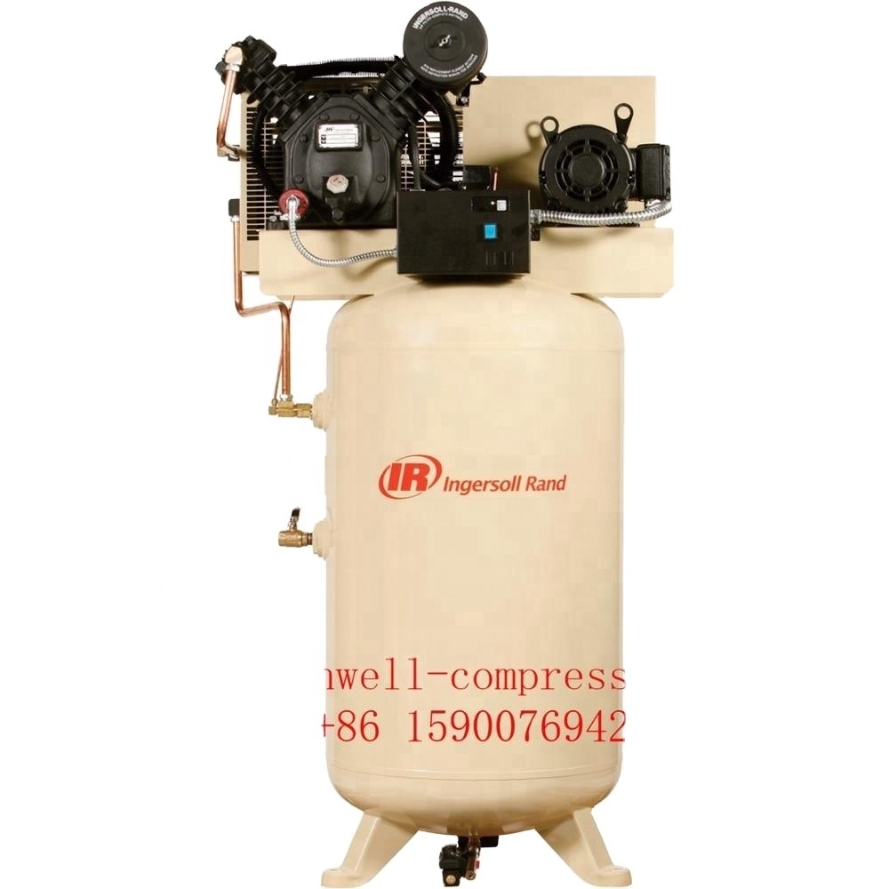 Ingersoll Rand 2545N7/12 two Stage Electrical Reciprocating piston Air Compressor T30 12barg Vertical tank