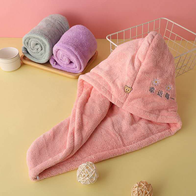 Custom Logo Comfortable Soft High Quality Household Quick Drying Microfiber Hair Towels